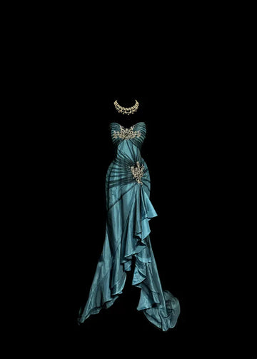 Vintage Mermaid Sweetheart 1950s Retro Classy Satin Long Prom Dresses Party Dress 21st Birthday Outfits Graduation Dresses HZ1023